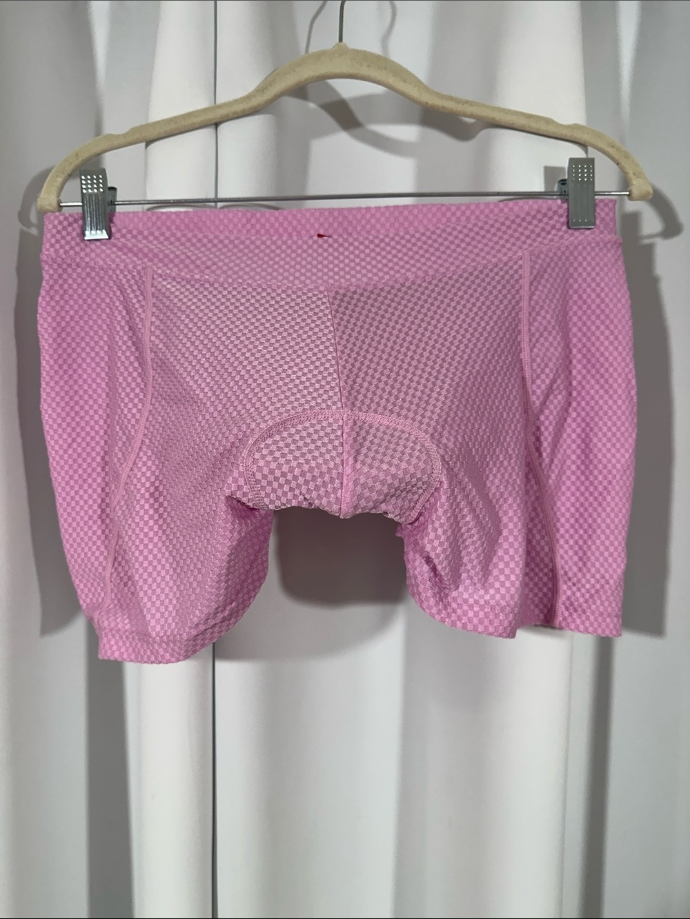 Santic Padded Cycling Shorts Size 2XL Pink Compression Bike Shorts Chamois